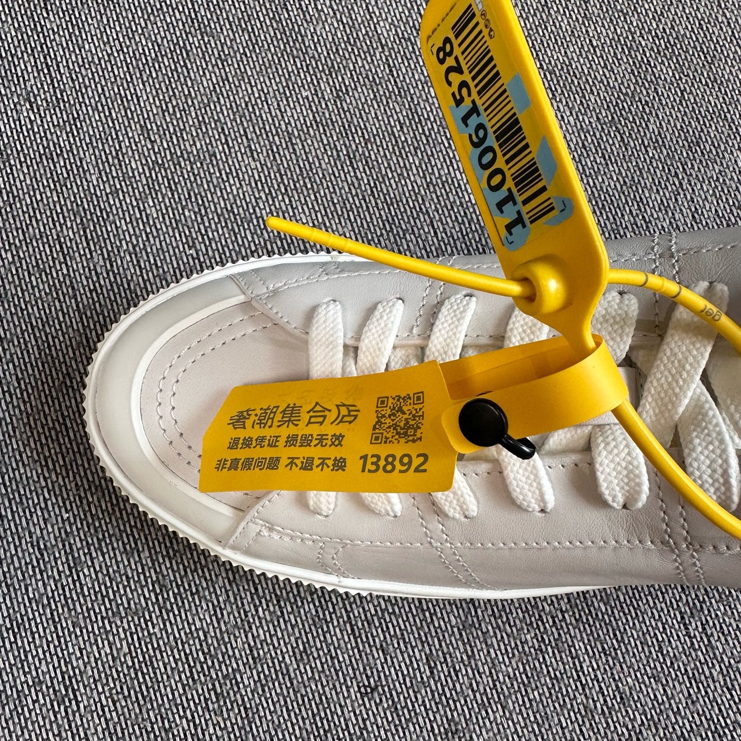 空白 Leather White Skate shoes
