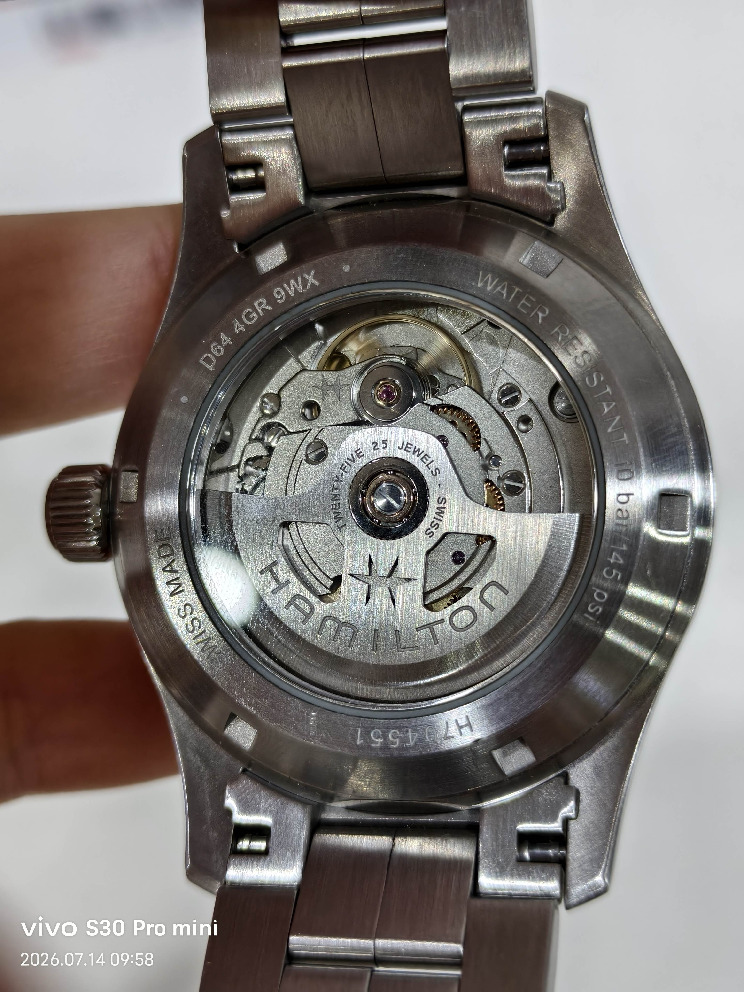 Hamilton Khaki Field Uniform Automatic (self-winding) watch 38 millimeters H70455133