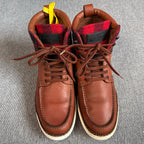 空白 Leather Ankle boots