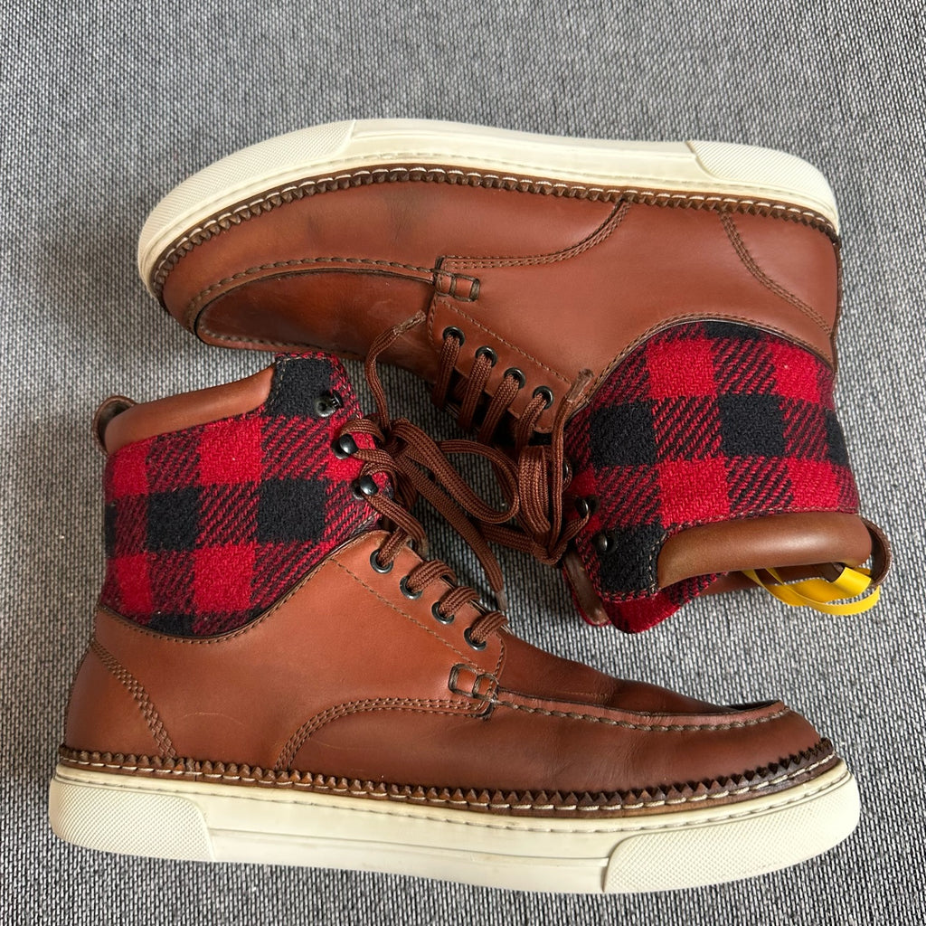 空白 Leather Ankle boots