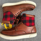 空白 Leather Ankle boots