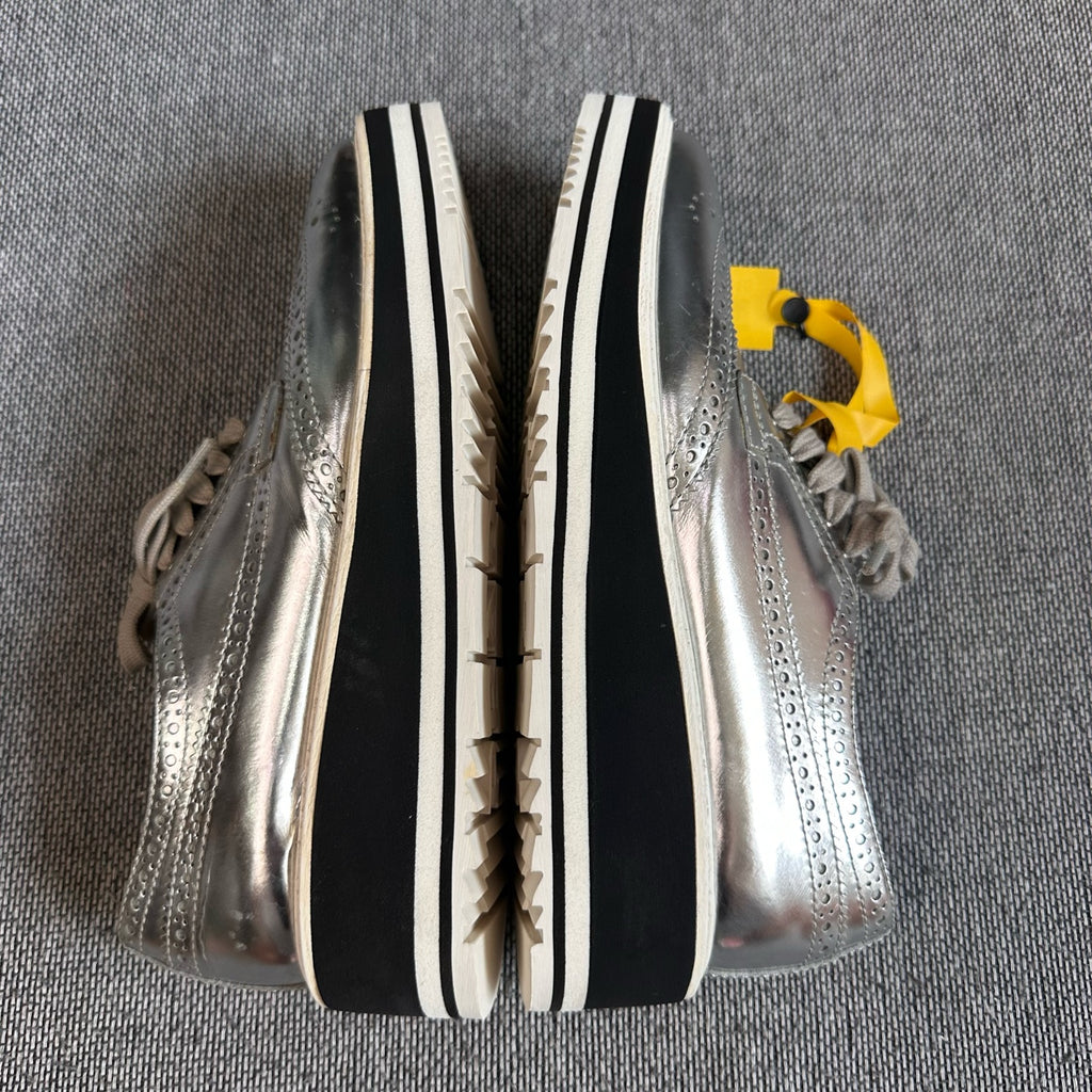 Prada Leather Gray Skate shoes