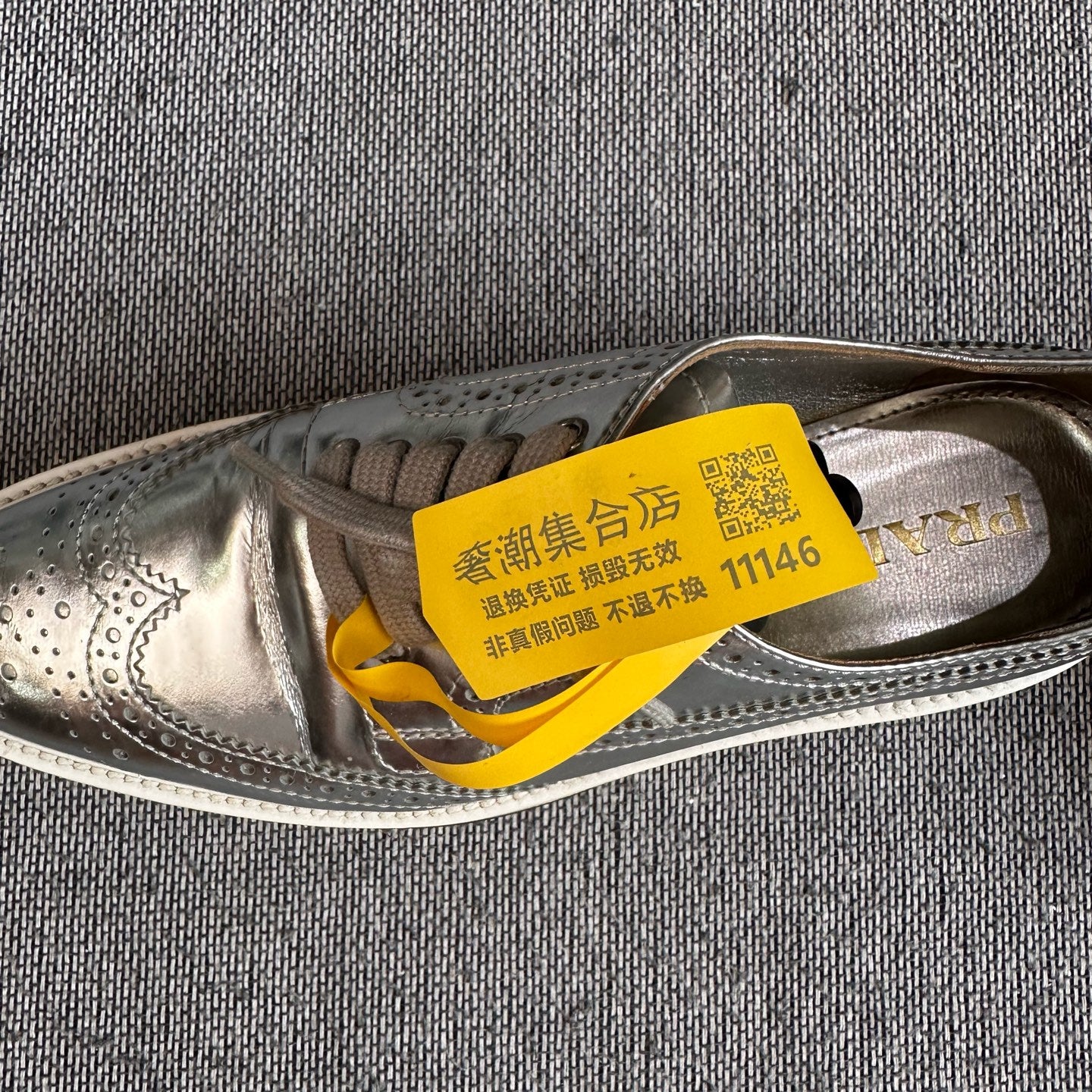 Prada Leather Gray Skate shoes