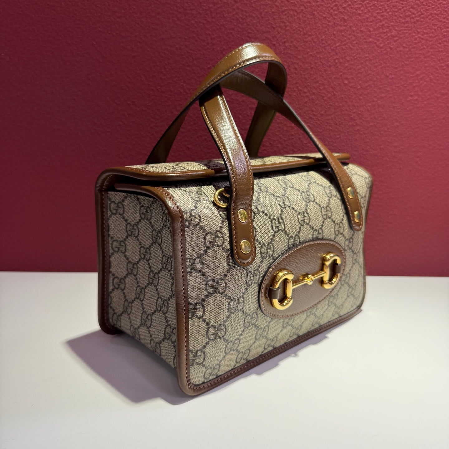 Gucci Gucci Horsebit 1955 Collection Canvas Crossbody 645453-92TCG-8563