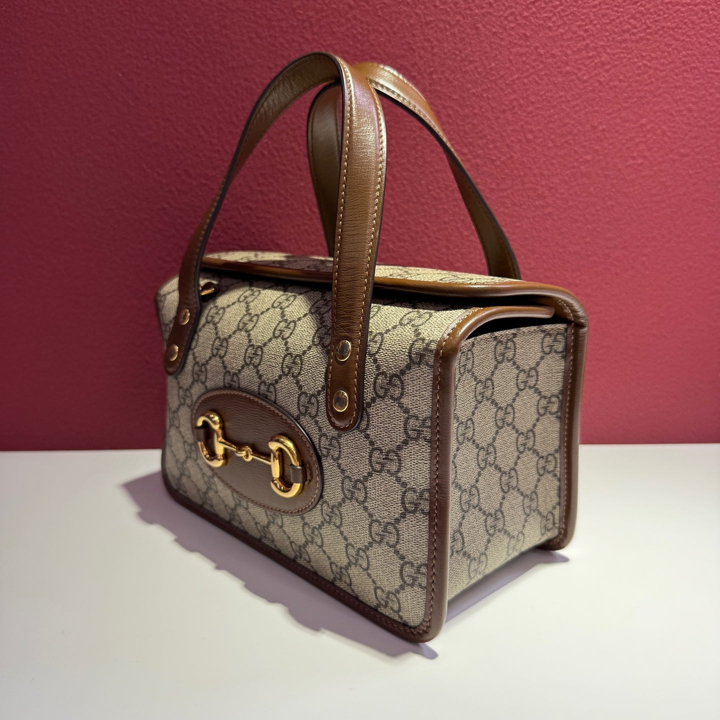 Gucci Gucci Horsebit 1955 Collection Canvas Crossbody 645453-92TCG-8563