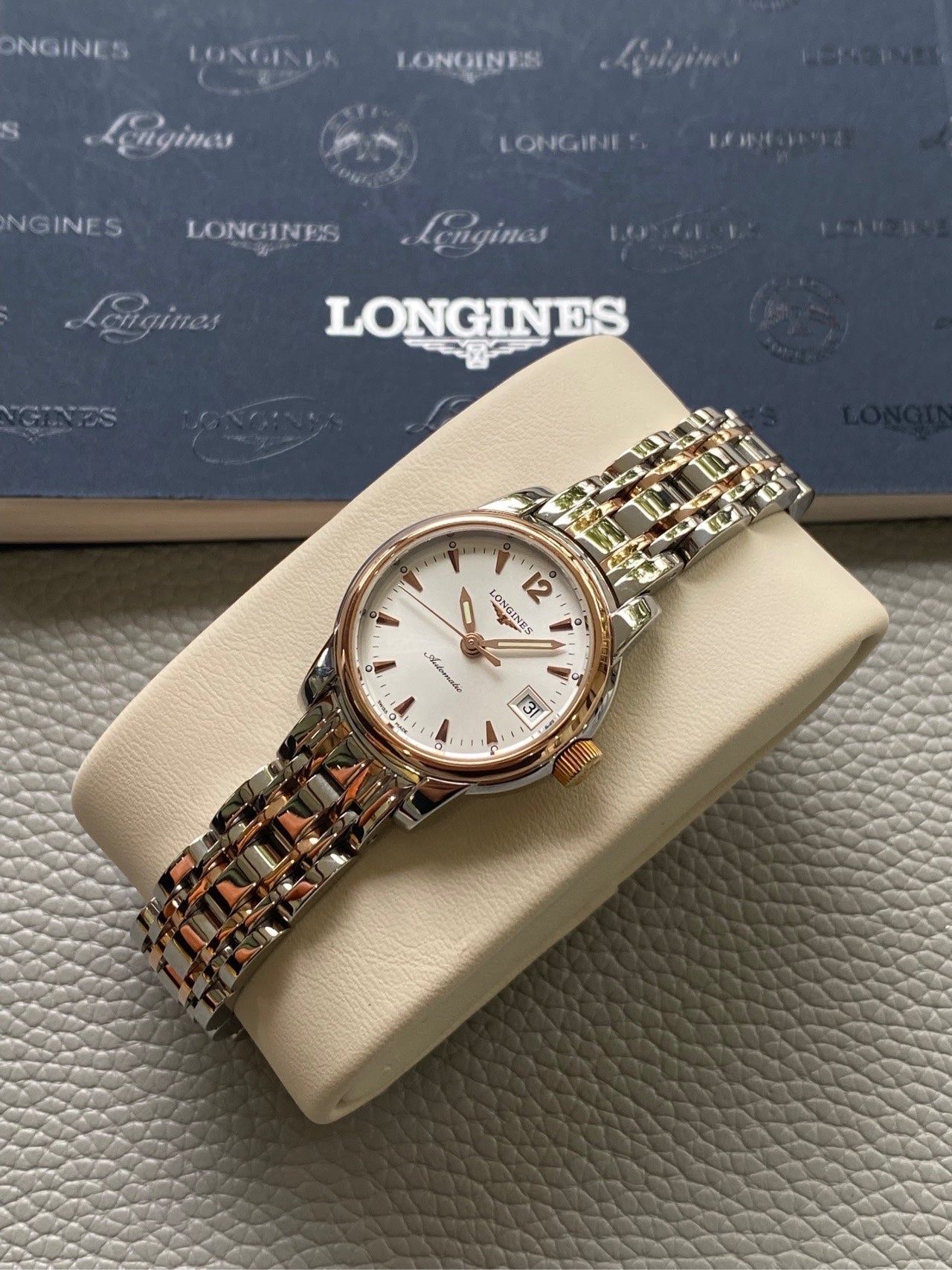 Longines Rose gold Automatic (self-winding) watch