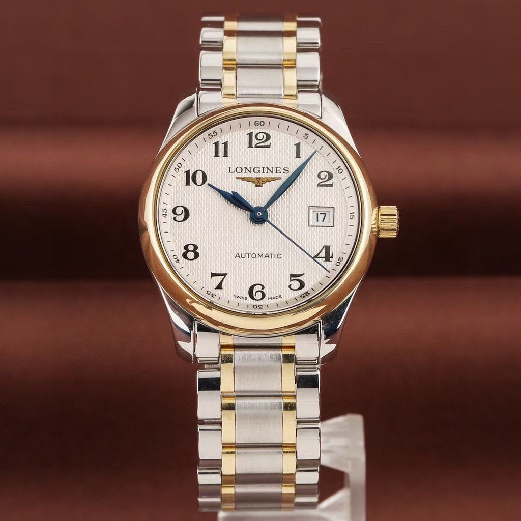 Longines White Automatic (self-winding) watch