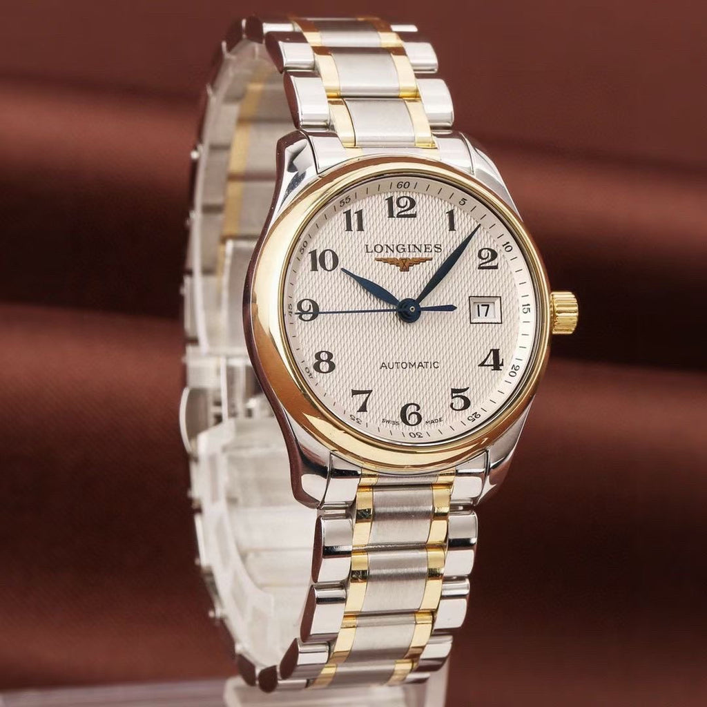Longines White Automatic (self-winding) watch