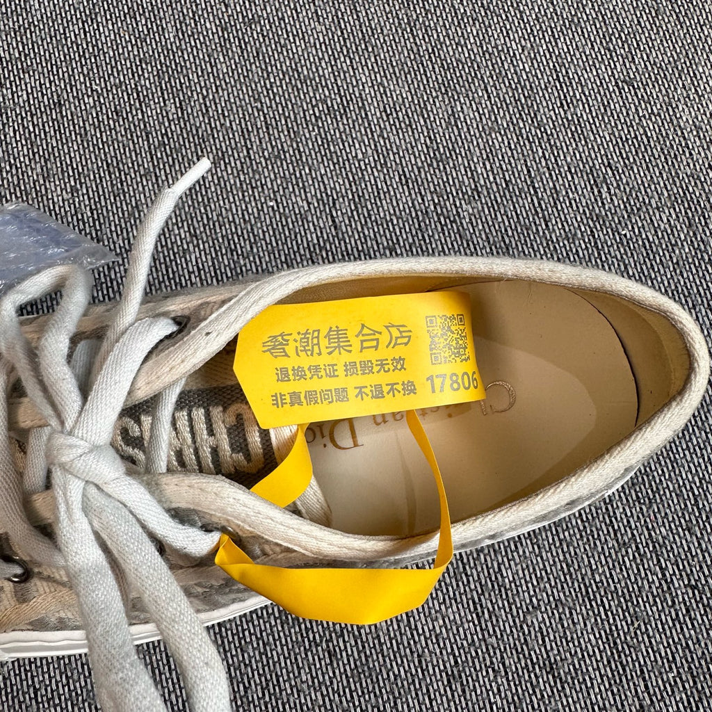Dior Cotton Gray Platform shoes