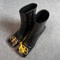 空白 Leather Ankle boots