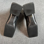 空白 Leather Ankle boots