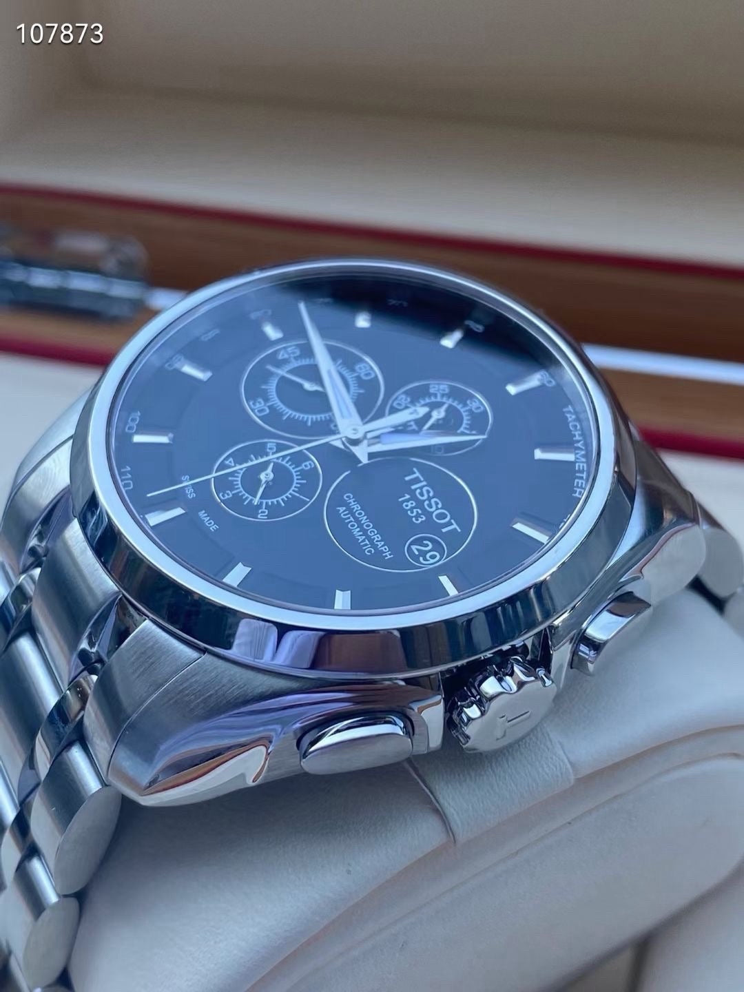 Tissot Classic Black Automatic (self-winding) watch 43 millimeters T035.627.11.051.00