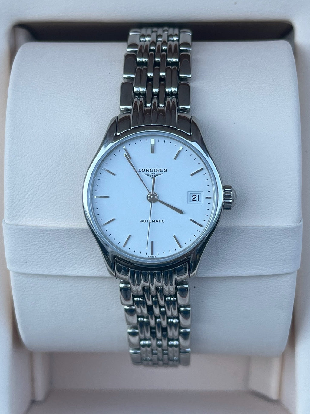Longines Longines Elegant Collection White Automatic (self-winding) watch 25.00mm L4.360.4.12.6