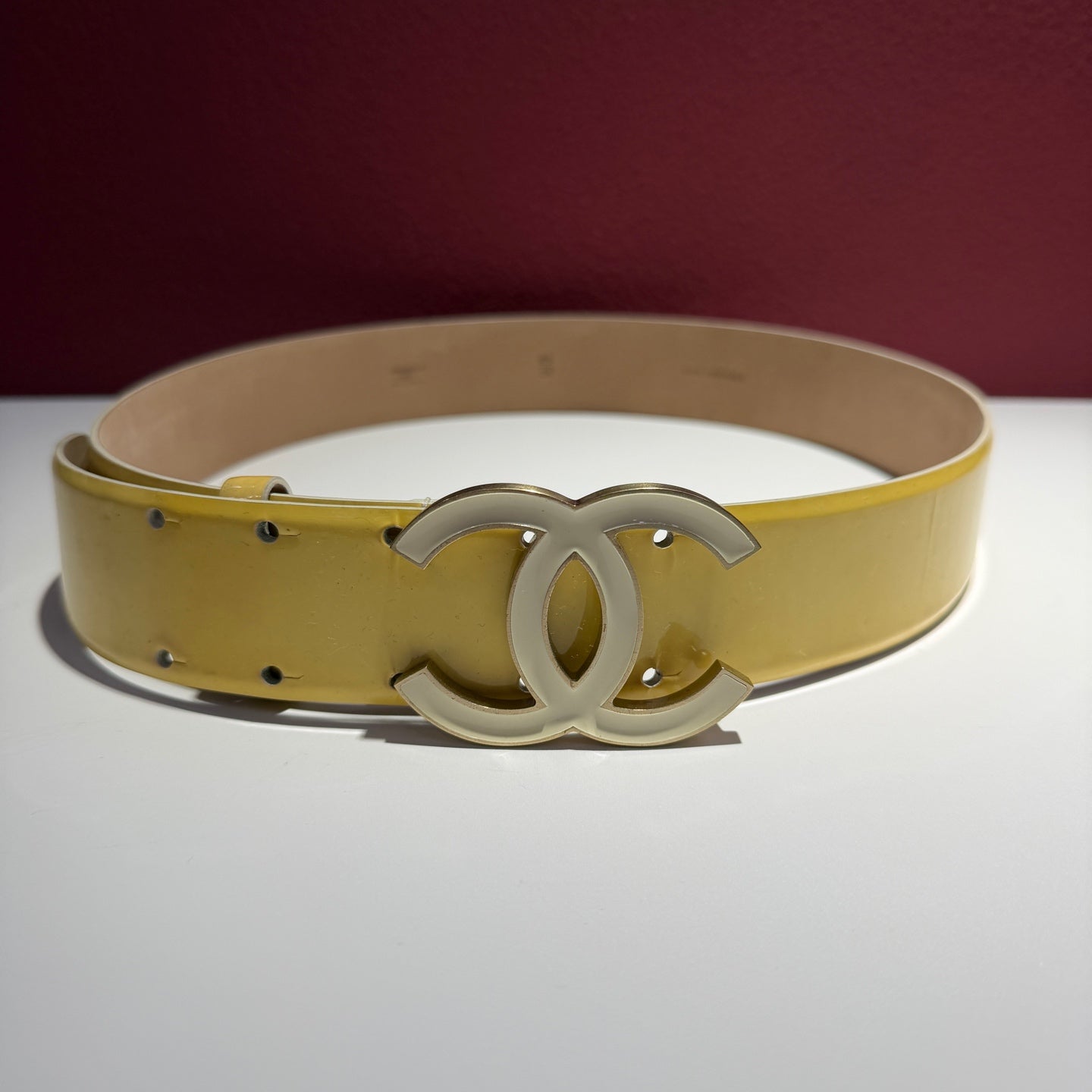 Chanel Yellow Belt