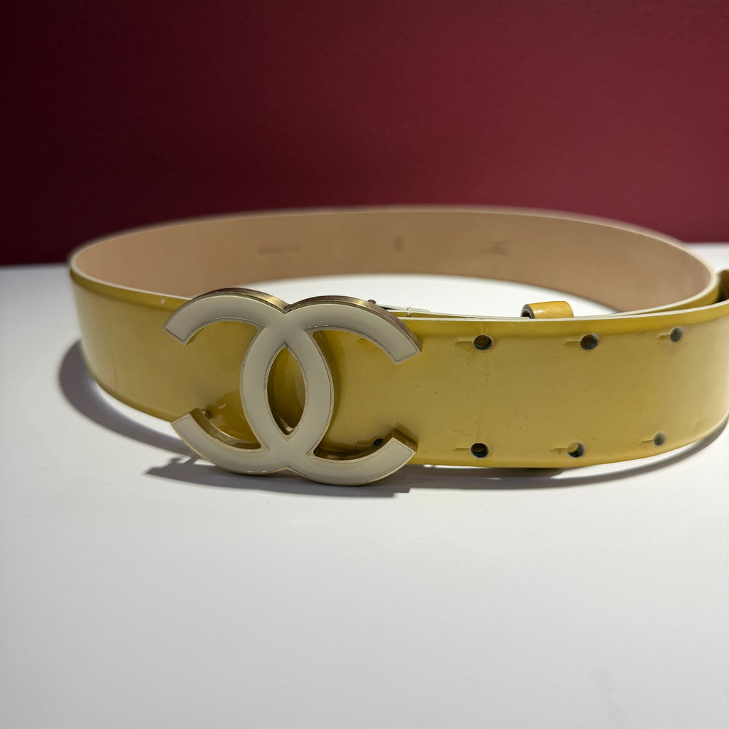 Chanel Yellow Belt