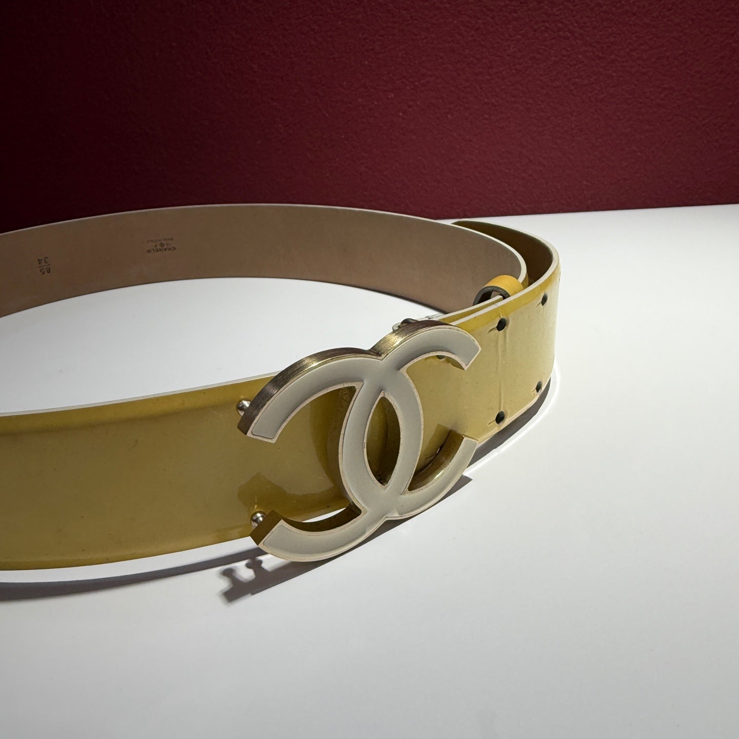 Chanel Yellow Belt