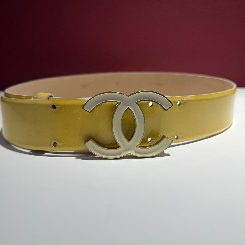 Chanel Yellow Belt