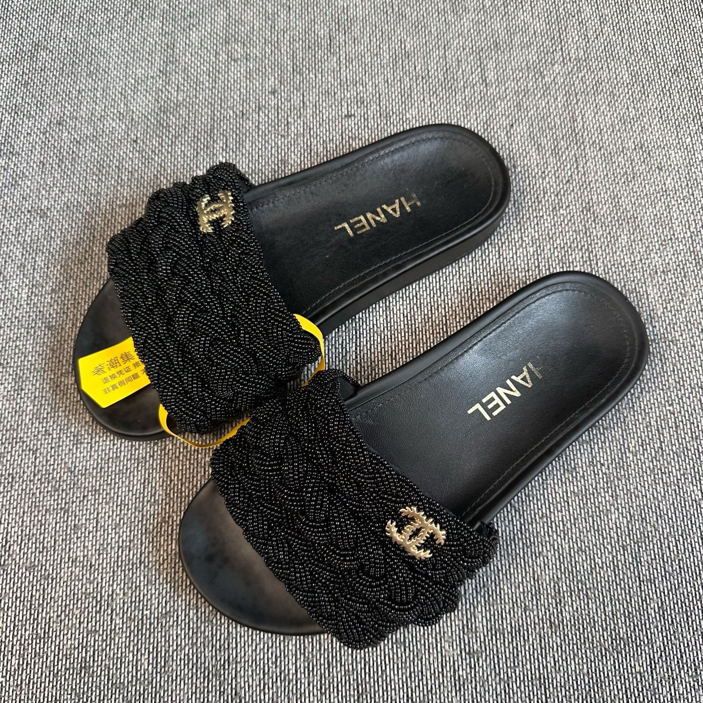 空白 Black Flip flop
