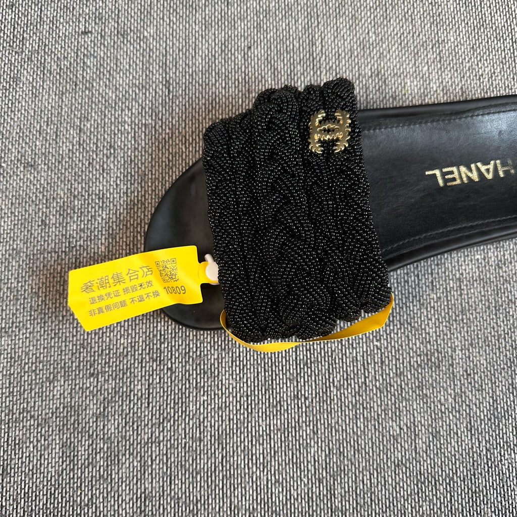 空白 Black Flip flop