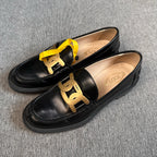 空白 Black Loafers