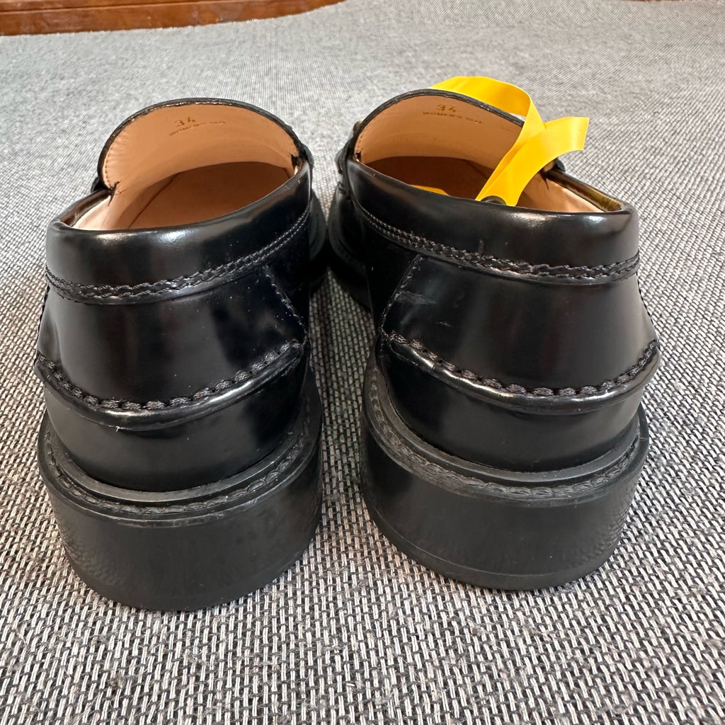 空白 Black Loafers