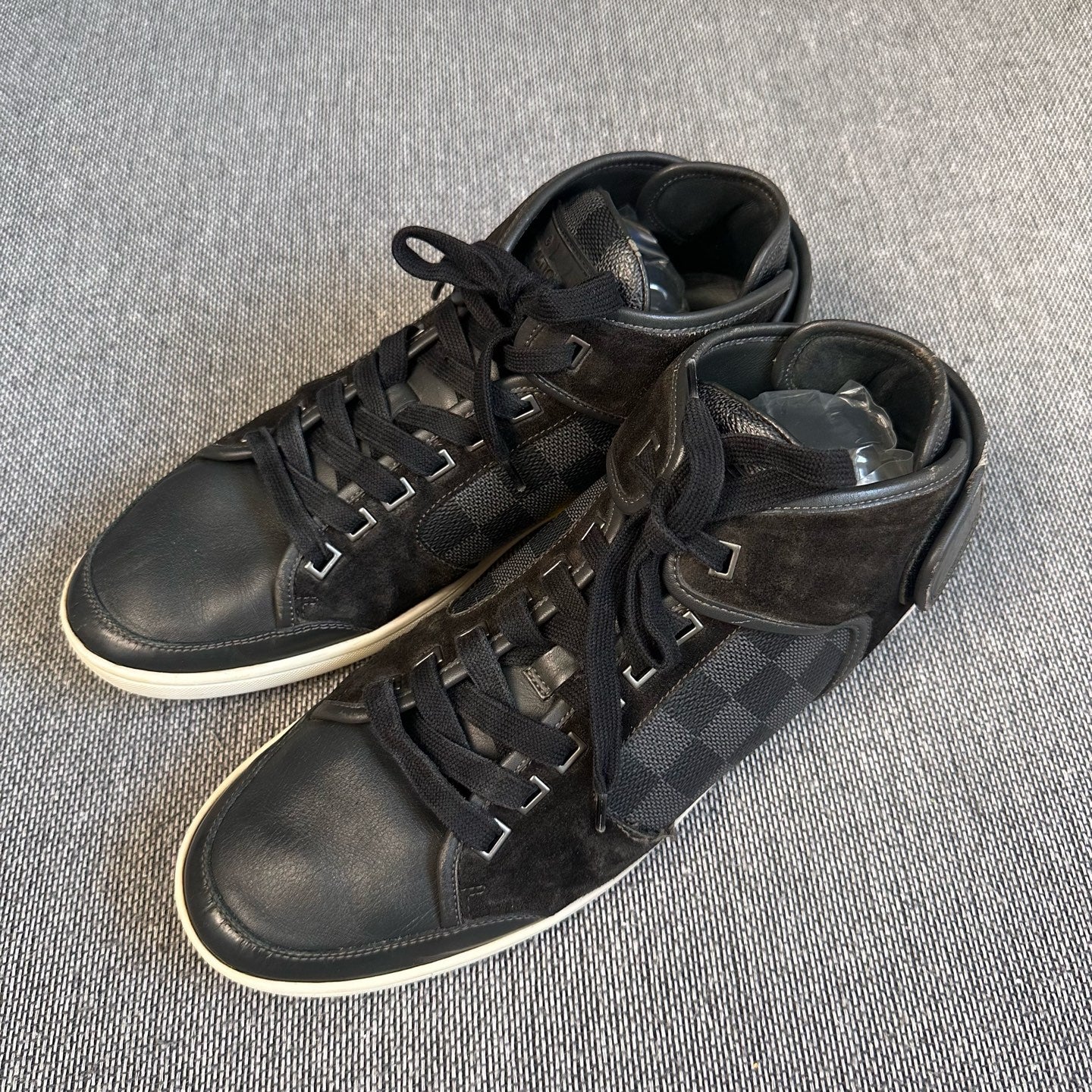 空白 Leather Athletic sneakers