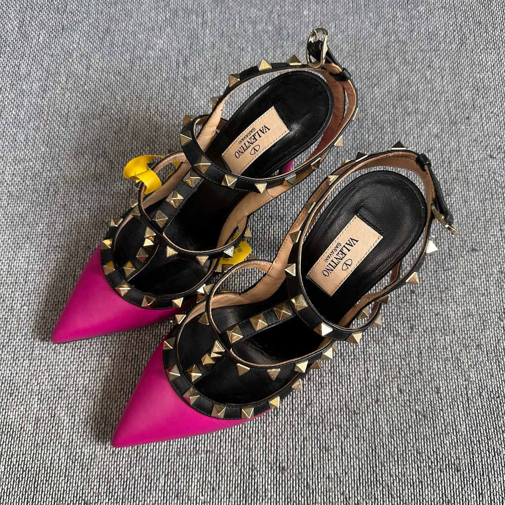 空白 Leather High heels
