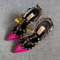 空白 Leather High heels