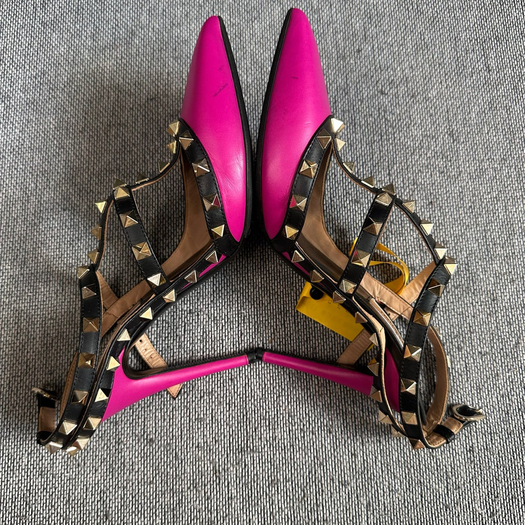 空白 Leather High heels