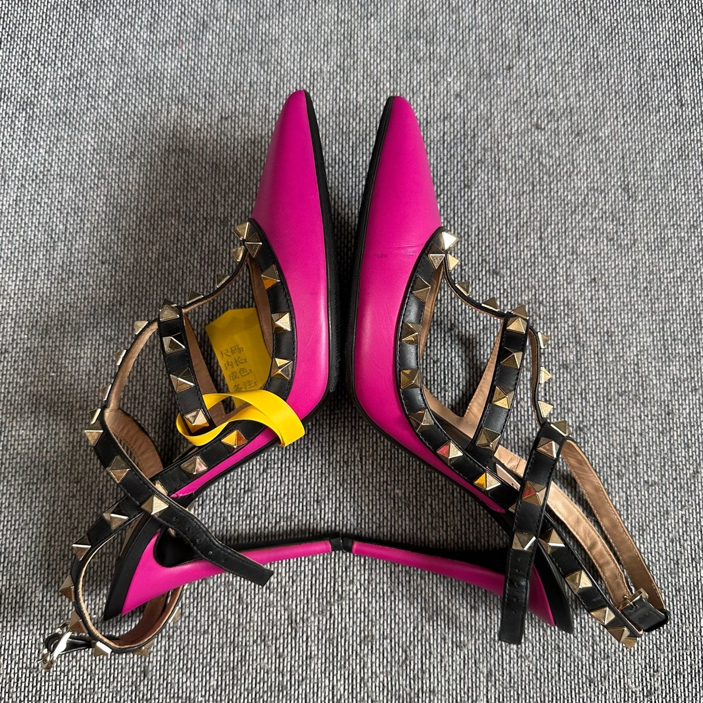 空白 Leather High heels