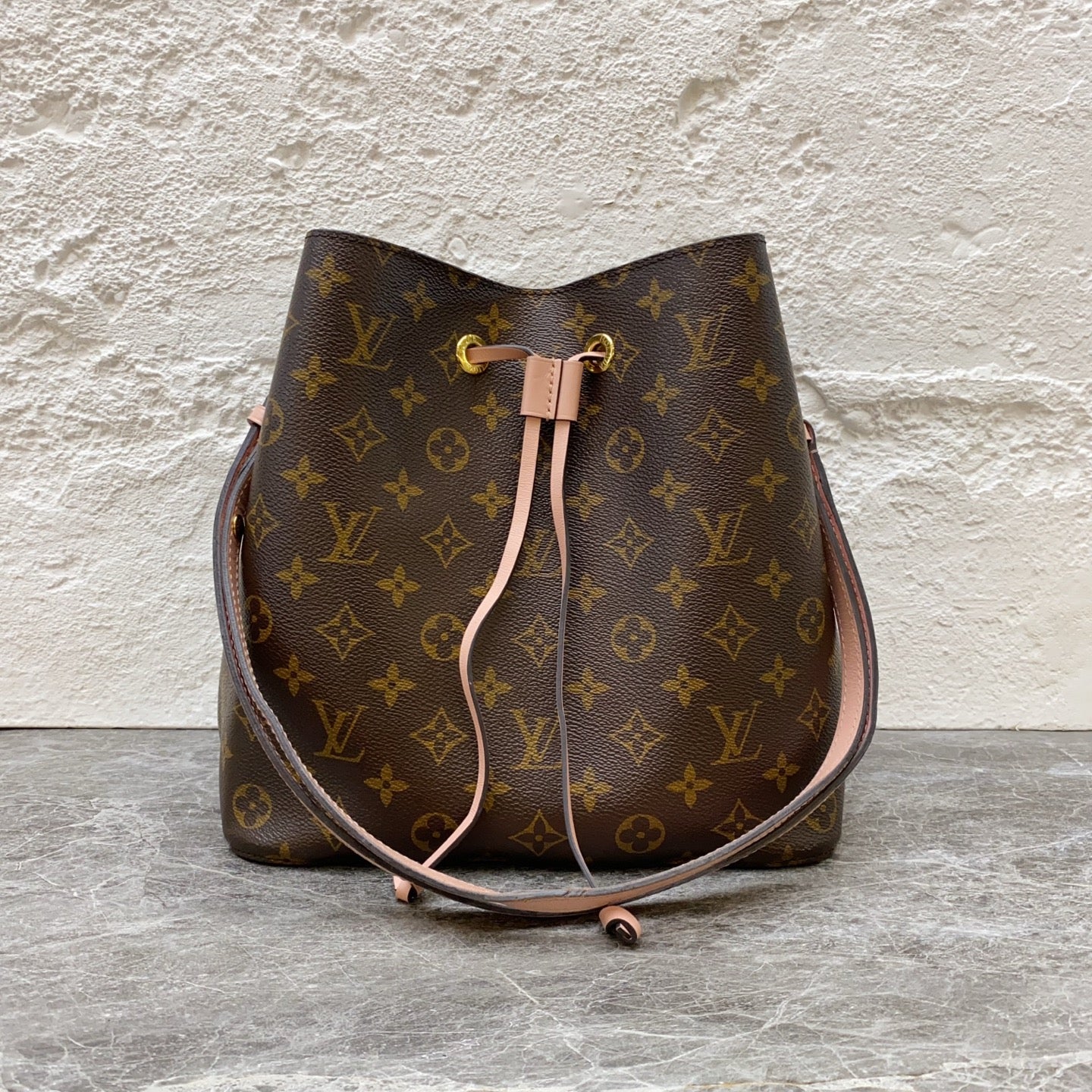 Louis Vuitton Pink Bucket & Drawstring Bag