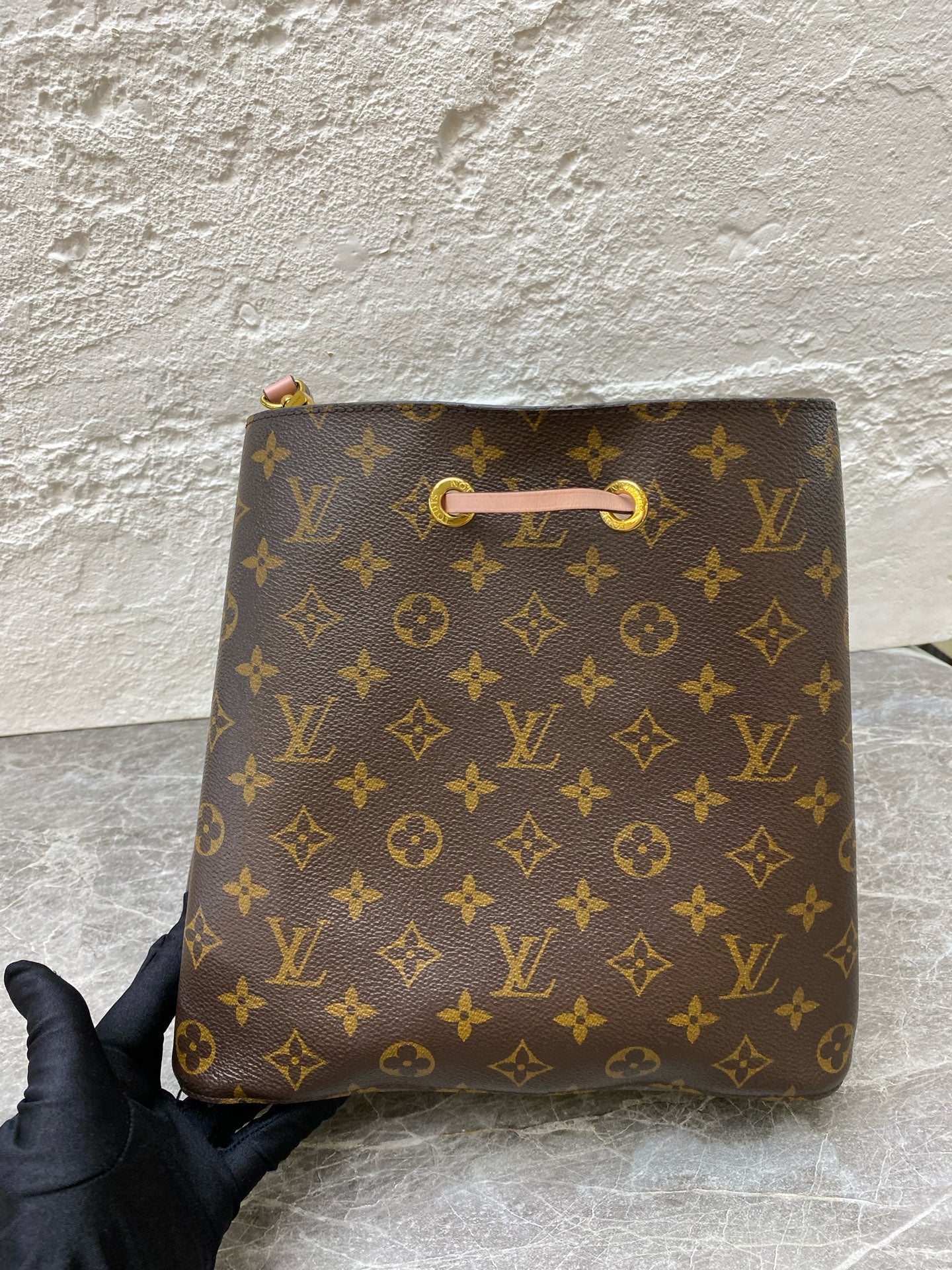 Louis Vuitton Pink Bucket & Drawstring Bag