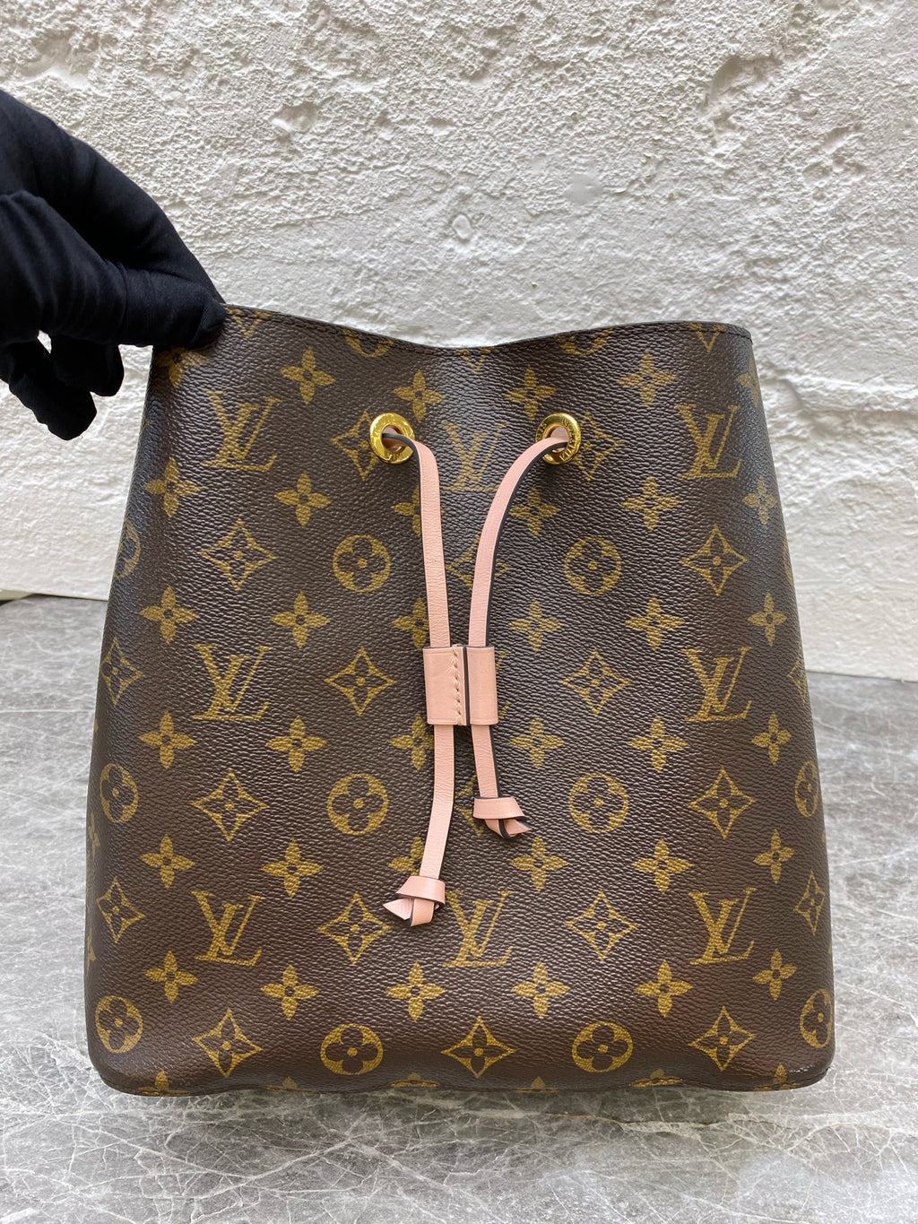 Louis Vuitton Pink Bucket & Drawstring Bag