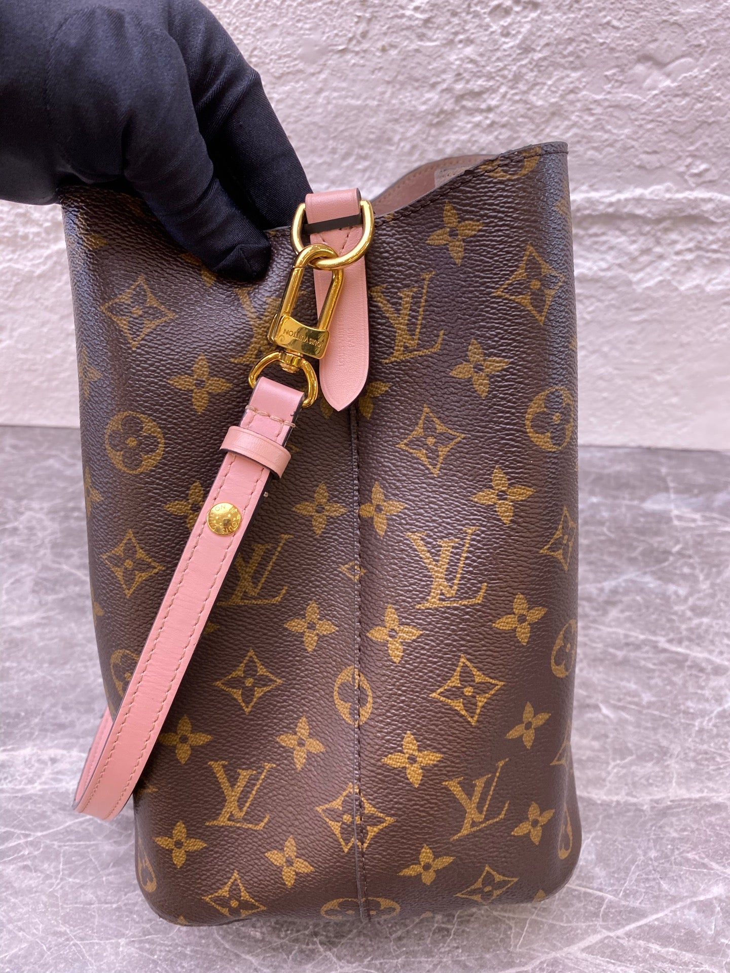 Louis Vuitton Pink Bucket & Drawstring Bag