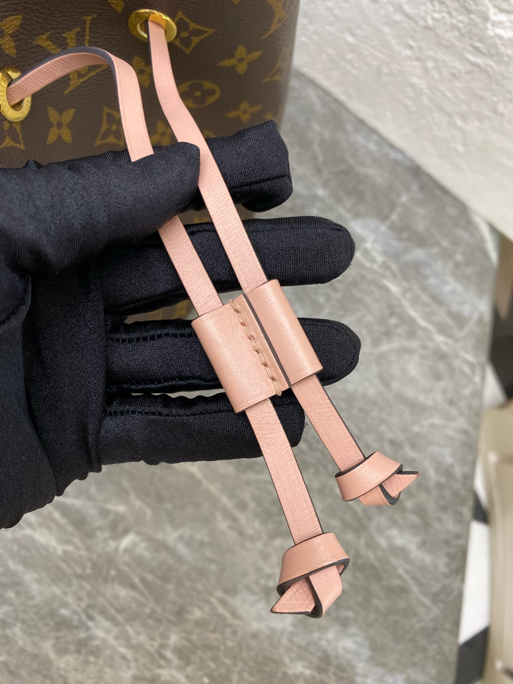 Louis Vuitton Pink Bucket & Drawstring Bag