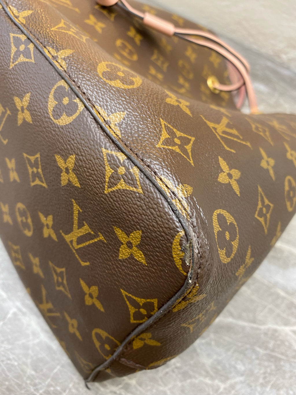 Louis Vuitton Pink Bucket & Drawstring Bag