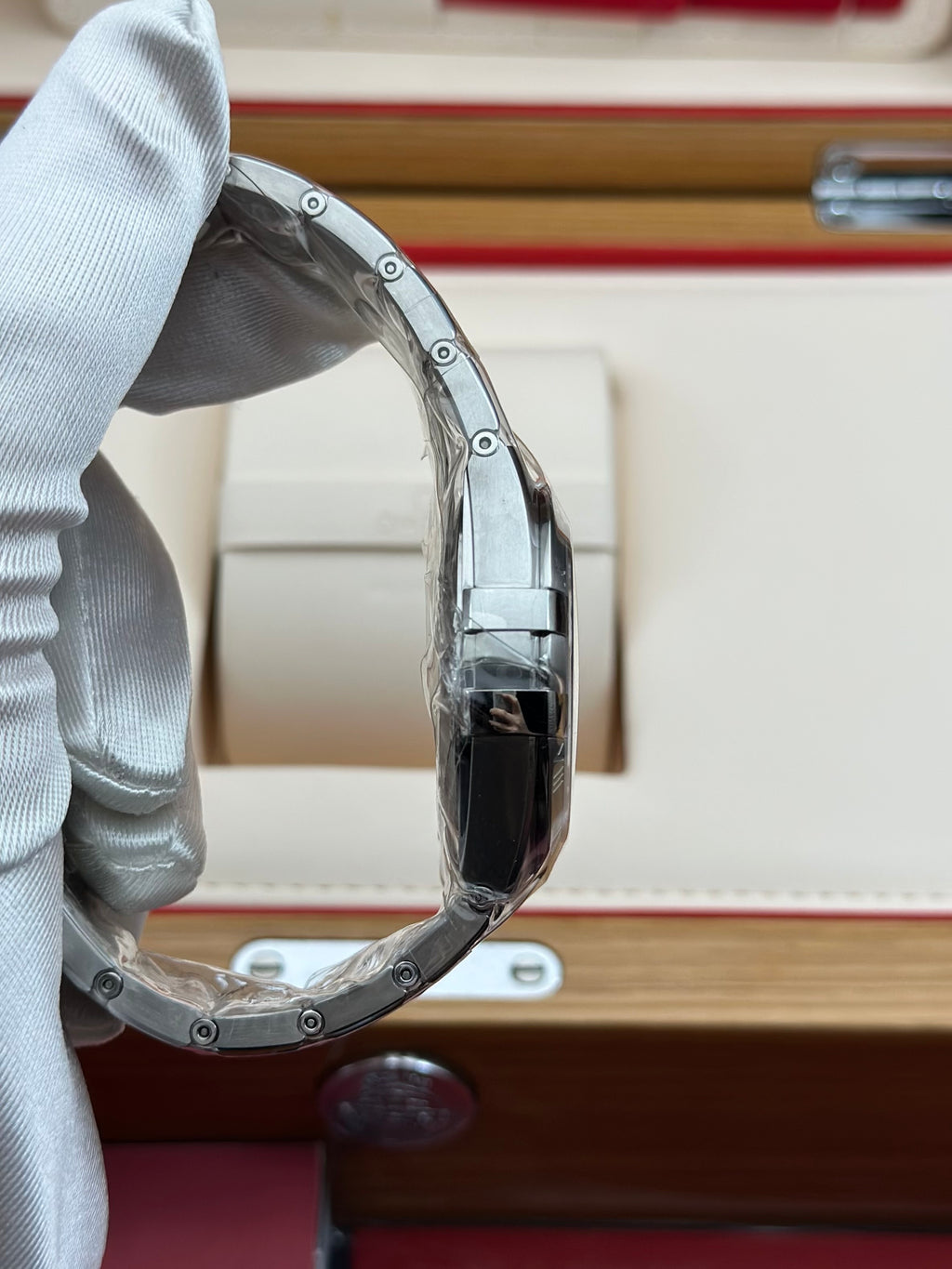 Omega White Automatic (self-winding) watch
