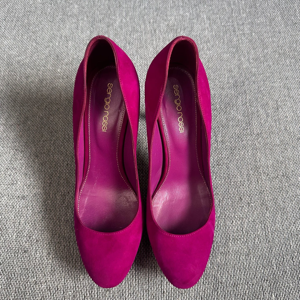 空白 Leather Red High heels