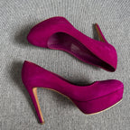空白 Leather Red High heels