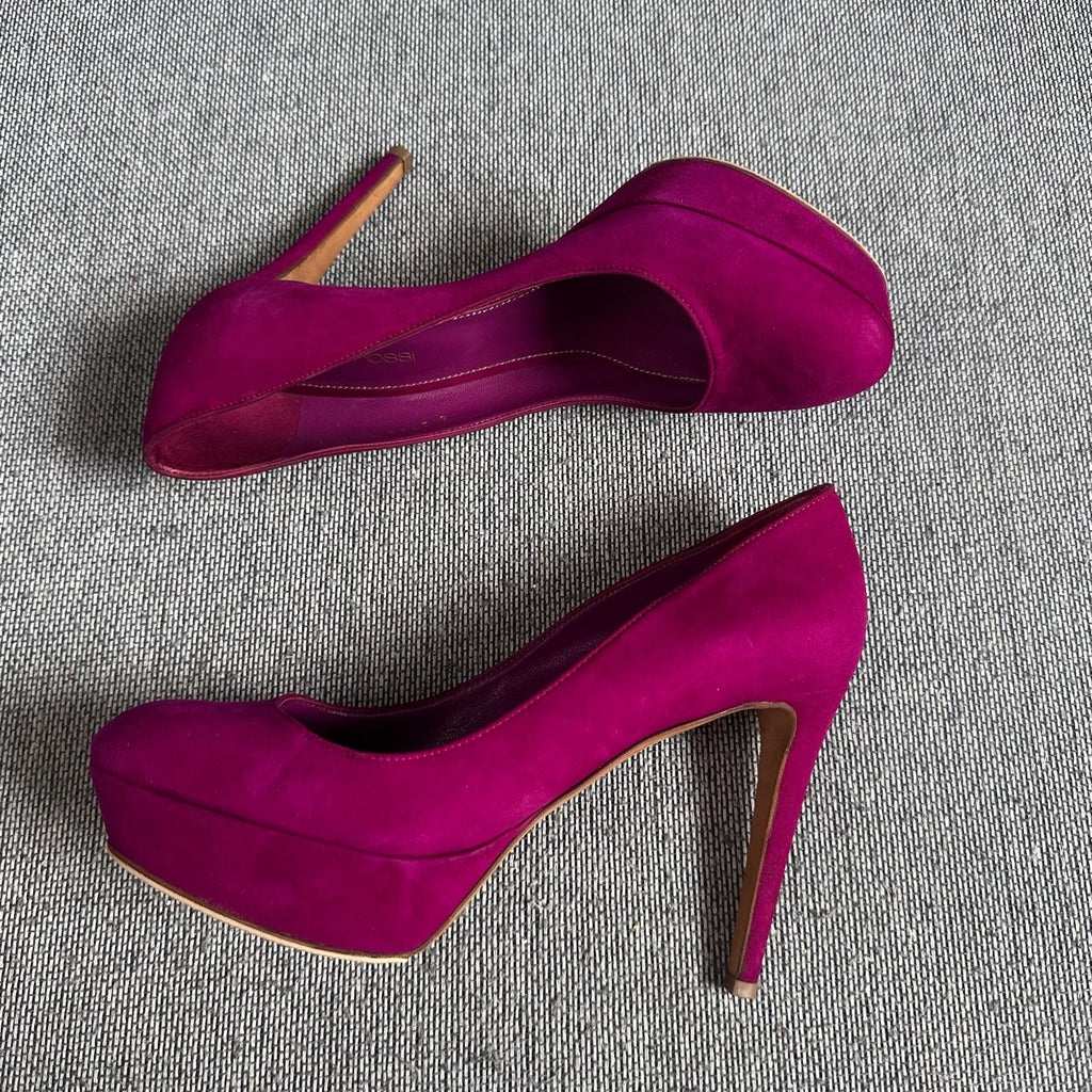 空白 Leather Red High heels