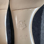 空白 Alcantara Black Flat shoes