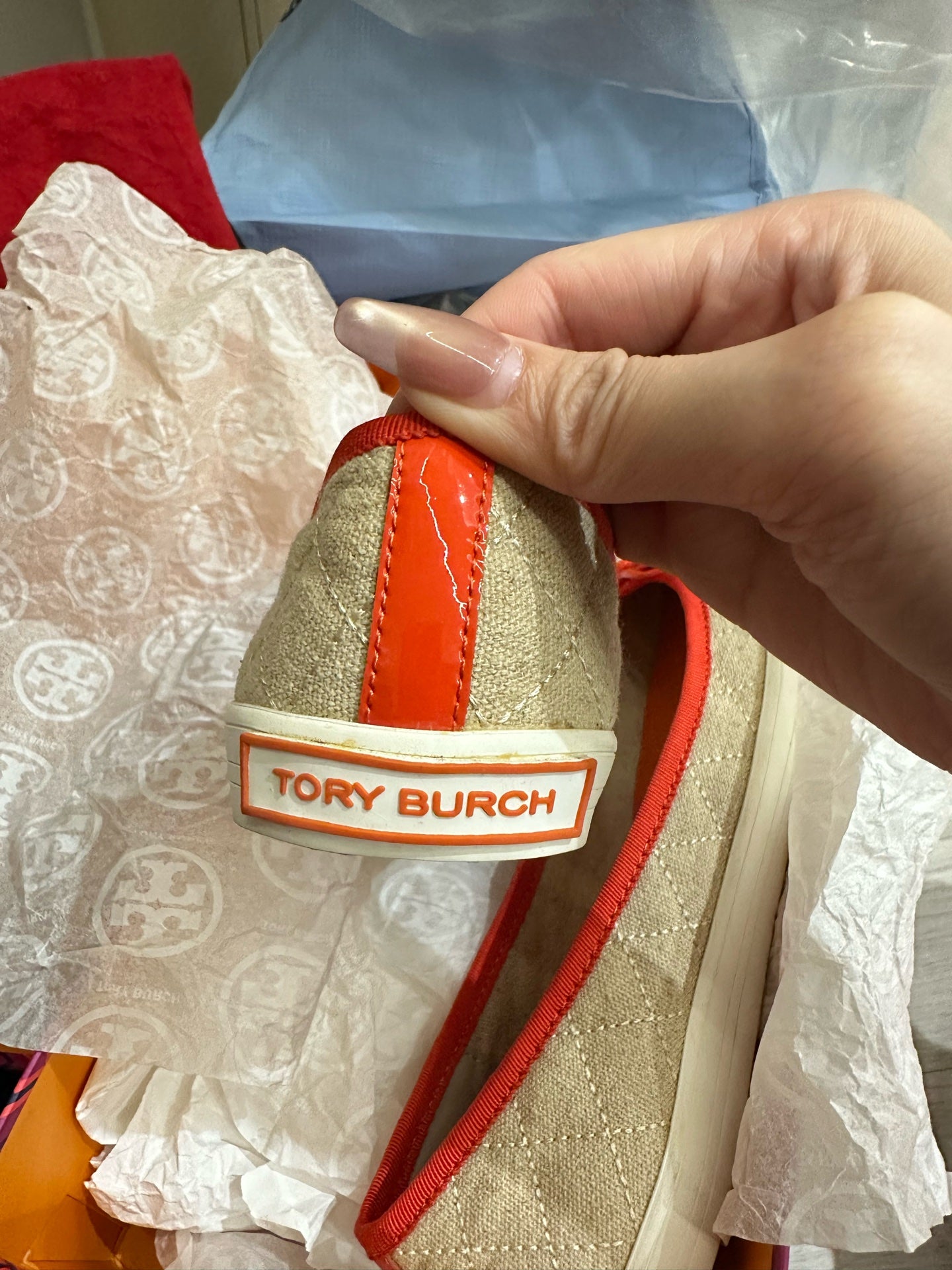 Tory Burch Orange Flat shoes