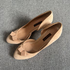 Louis Vuitton Alcantara High heels