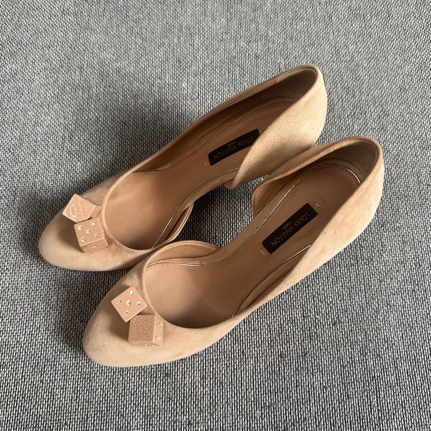 Louis Vuitton Alcantara High heels