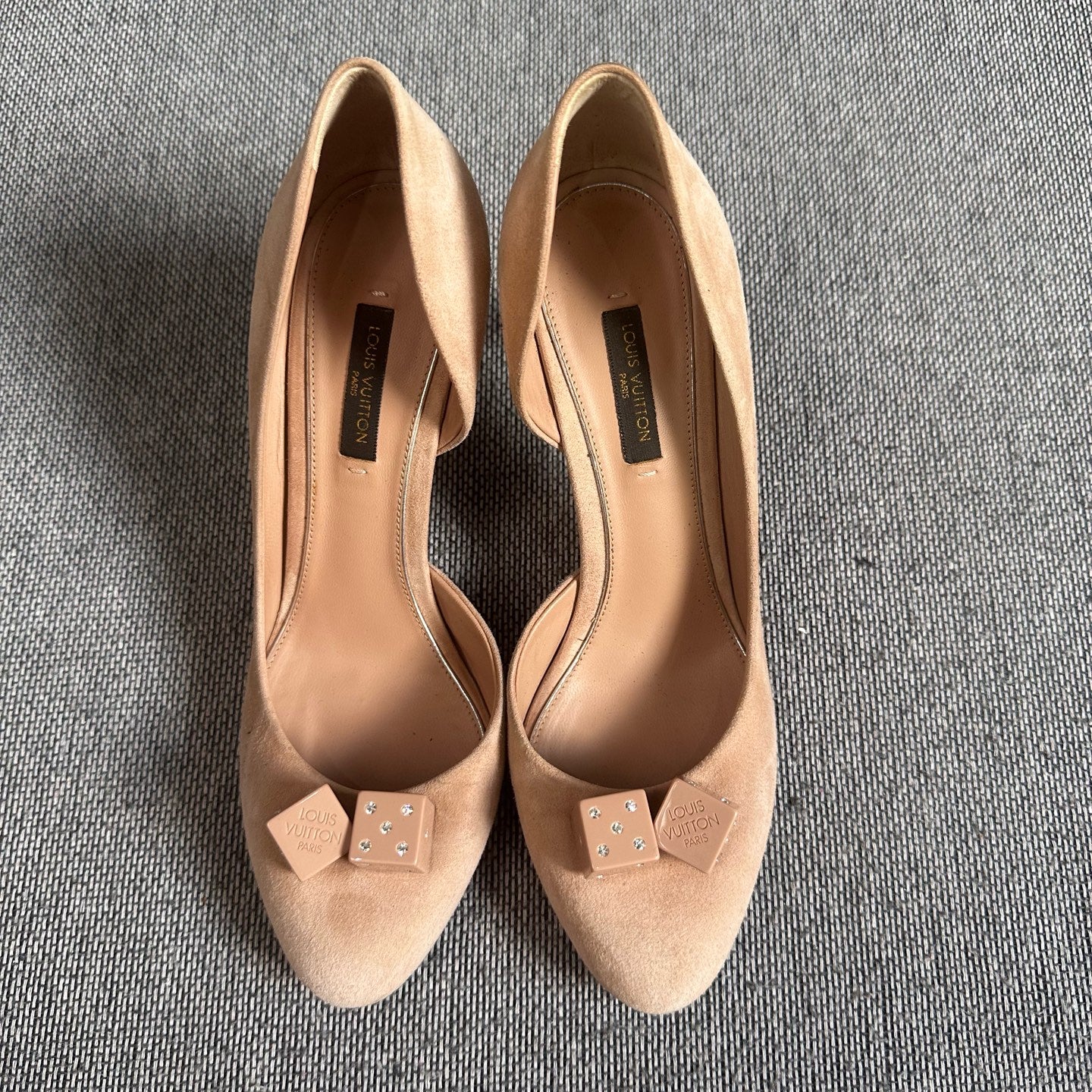 Louis Vuitton Alcantara High heels
