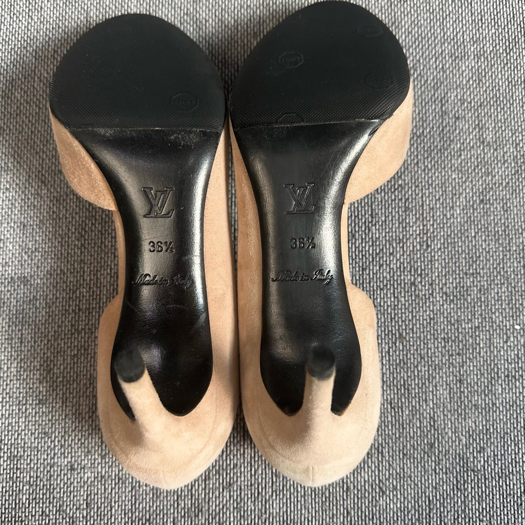 Louis Vuitton Alcantara High heels