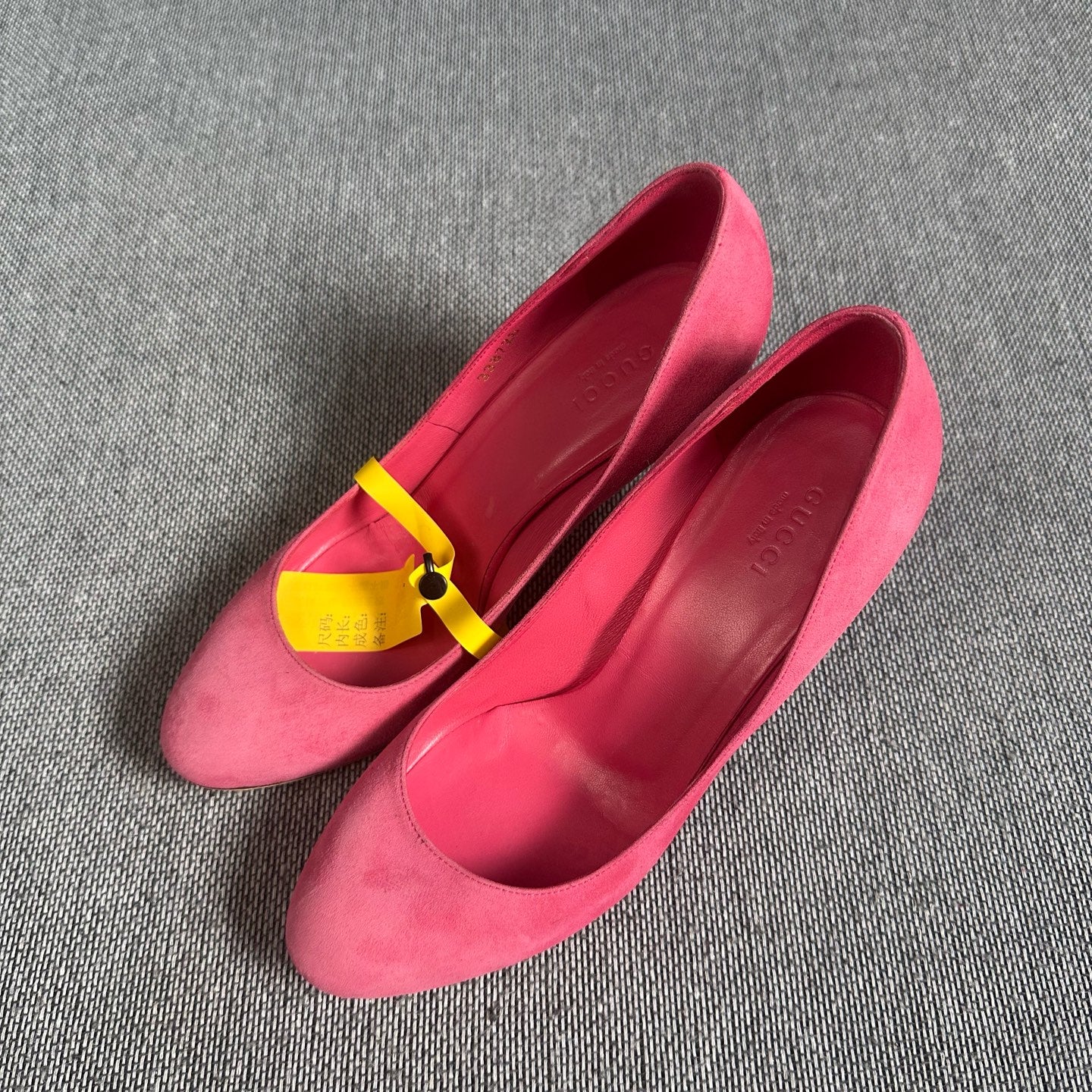 Gucci Alcantara Red High heels