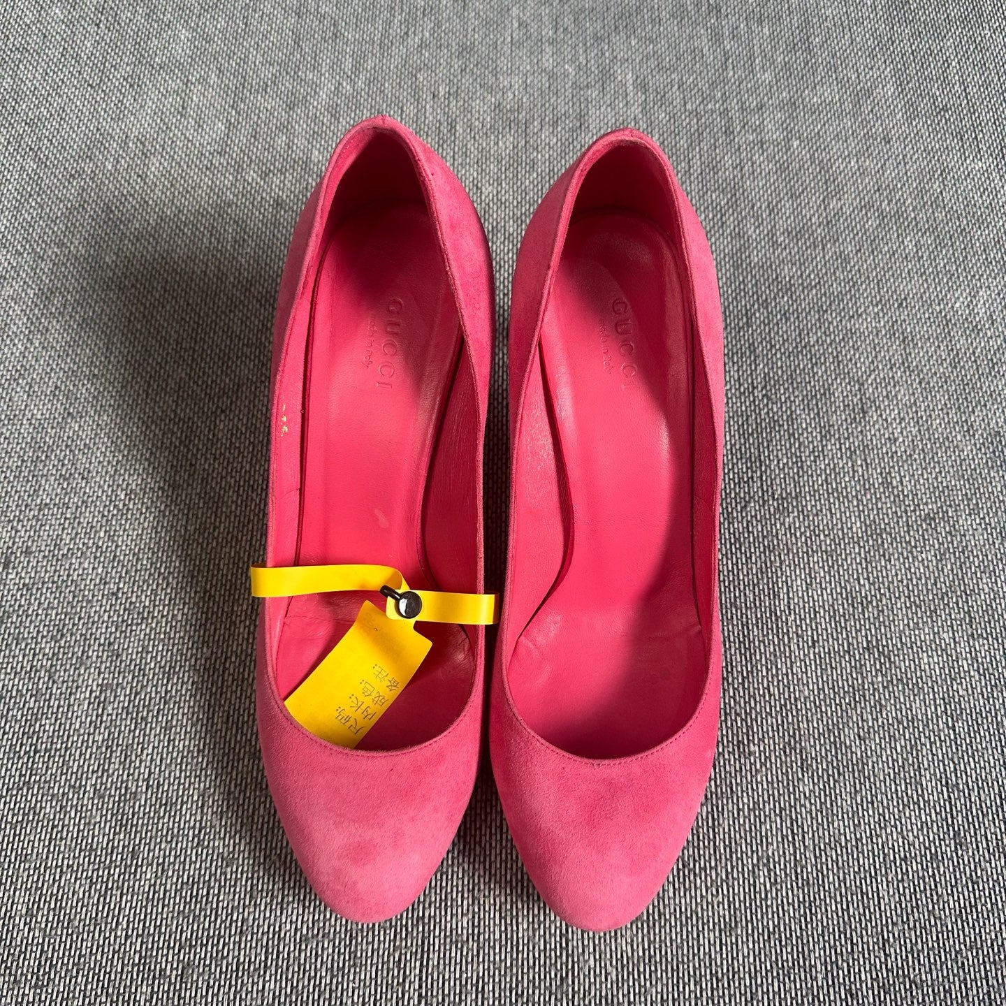 Gucci Alcantara Red High heels