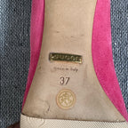 Gucci Alcantara Red High heels