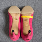 Gucci Alcantara Red High heels
